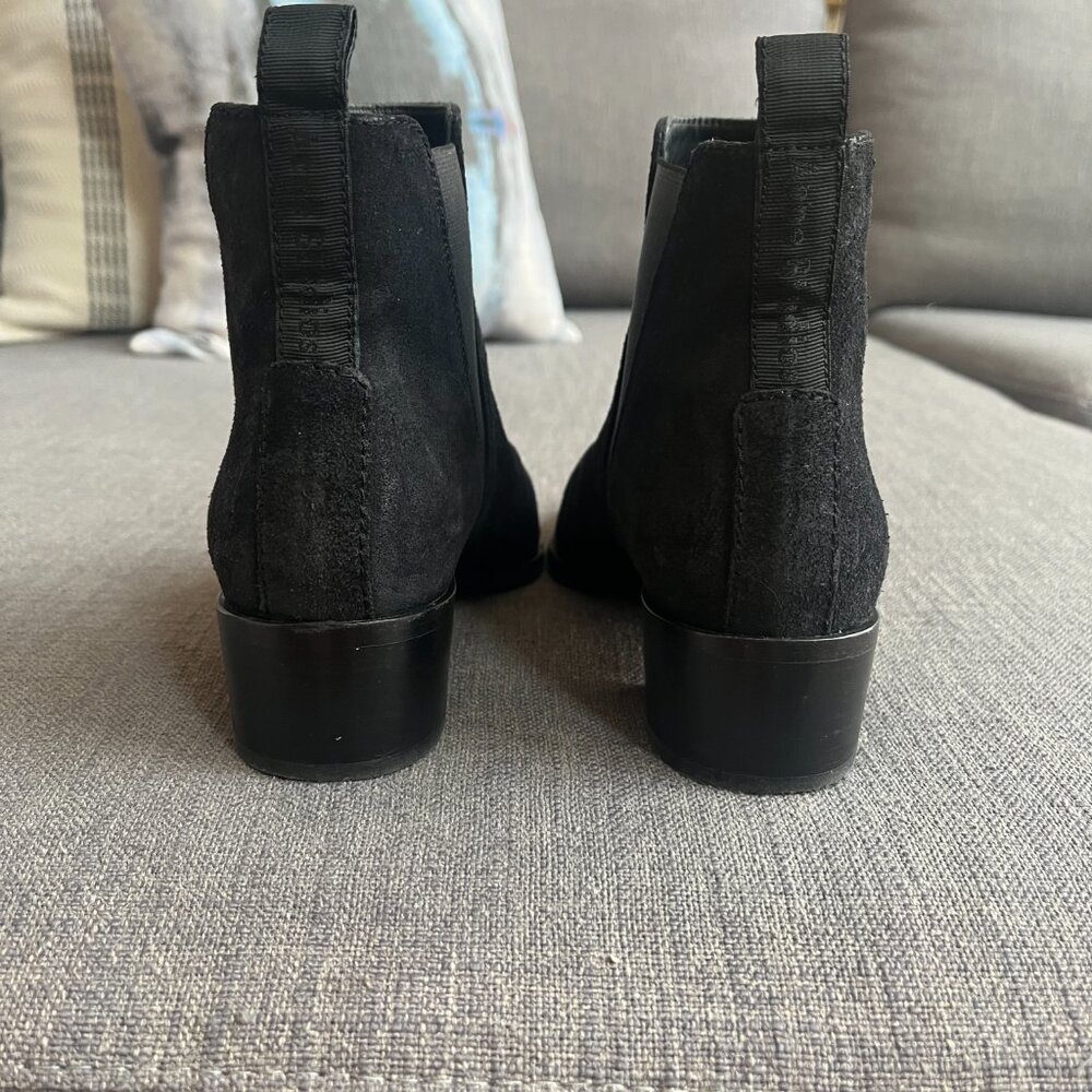 Acne Studios Suede Jensen Ankle Chelsea Boots Black women's  size 7/37 Used - Picture 6 of 11